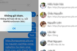 Facebook Messenger bất ngờ gặp sự cố nghiêm trọng