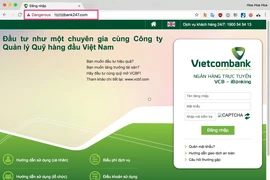 Xuất hiện trang web giả mạo ngân hàng cực kỳ tinh vi
