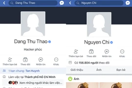 Facebook Đặng Thu Thảo, Khả Ngân, Nam Thư... bị hack