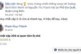 Giá vé trận Việt Nam và Malaysia bị hét 5 triệu đồng trên mạng