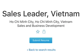 Apple bất ngờ tuyển trưởng phòng kinh doanh tại Việt Nam