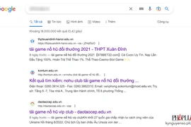 Nhiều website trường học bị chèn link cờ bạc