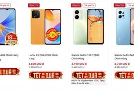 Nhiều mẫu điện thoại giảm giá cuối năm 