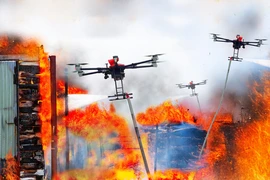 “UAV bầy đàn”: Giải pháp chữa cháy trong hẻm nhỏ ở các thành phố lớn