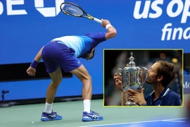 Clip Medvedev hủy diệt giấc mơ 'ăn 4' của Djokovic