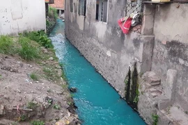 TP.HCM: Sau mưa, nước kênh có màu xanh, đỏ