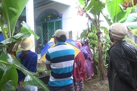 Người dân dầm mưa xem thực nghiệm vụ xác người trong bê tông