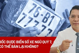 Bốc được biển số xe ngũ quý 7, có thể bán lại không?