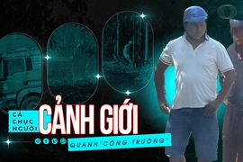 Video điều tra: Cả chục người cảnh giới quanh 'công trường sa tặc'