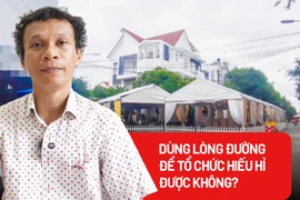 Dùng lòng đường để tổ chức hiếu hỉ, phải vừa có lý, vừa có tình