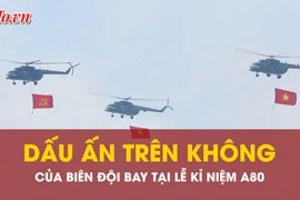 Dấu ấn rực rỡ trên không của biên đội bay tại Lễ kỷ niệm A80