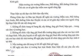 Sở GD&ĐT nói về công văn cấm ông già Noel vào trường học 