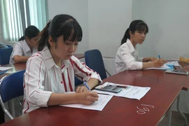 Thí sinh dự thi đánh giá năng lực do ĐH Quốc gia tổ chức năm 2019 (ảnh: PHẠM ANH)