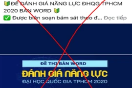 Cảnh báo giả mạo bộ đề thi đánh giá năng lực của ĐHQG TP.HCM