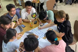 Sinh viên Trường ĐH Y dược TP.HCM trong một giờ học. Ảnh: PHẠM ANH