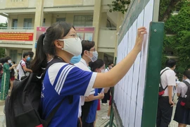 Thí sinh dự thi tốt nghiệp THPT tại TP.HCM vừa qua. Ảnh: PA