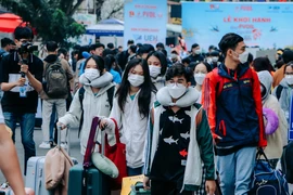 Sinh viên ở TP.HCM được hỗ trợ về quê đón tết năm 2023. Ảnh: NTCC