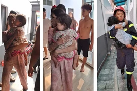 Cảnh sát cứu 6 người thoát khỏi đám cháy khách sạn ở Thủ Đức