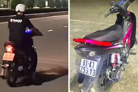 Tịch thu xe máy của thanh niên đăng video chạy xe bốc đầu lên TikTok