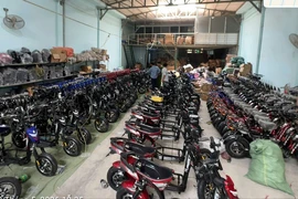 Tạm giữ hàng trăm xe điện, linh kiện nghi ‘độ, chế’ ở TP.HCM