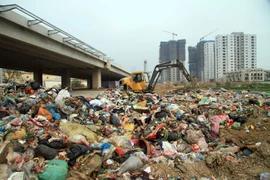 Sau một đêm, xuất hiện 'núi' rác khổng lồ ven đường
