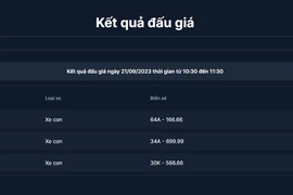 Giá 18 biển số ô tô tại phiên đấu giá thứ 2 đã hạ nhiệt