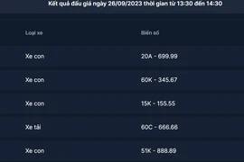 Biển số 60C - 666.66 được bán với giá hơn 1,7 tỉ đồng