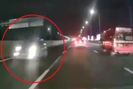 Xử phạt tài xế lái xe đi ngược chiều trên cao tốc Hà Nội – Hải Phòng