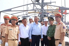 Tổng Bí thư Tô Lâm kiểm tra công tác tàu tuần tra của Bộ Công an