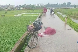 Người phụ nữ nghi bị sét đánh tử vong ở Hà Nội