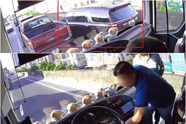 Hé lộ nguyên nhân ban đầu vụ tài xế ô tô con rút chìa khóa xe khách 