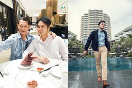 Quang Vinh chụp chung với bố, bác bỏ tin đồn là đại thiếu gia 
