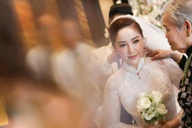 Một số hình ảnh trong đám cưới của Bảo Thy tại nhà thờ