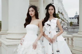 Lương Thùy Linh hóa quý cô nước Pháp, đọ sắc cùng Người đẹp Thời trang Bảo Ngọc 