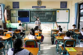 Chùm ảnh: Ngày đầu học sinh xã đảo Thạnh An trở lại trường