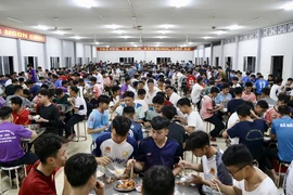 Chuyện ở bếp ăn cho hơn 3.000 chiến sĩ A50 Bộ Công an tham gia diễu binh 30-4