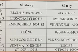 Công an quận 4 tìm chủ sở hữu 7 xe máy