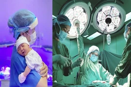 Bình yên ngắm bức ảnh của nữ hộ sinh Bệnh viện ĐH Y Dược 