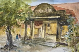 Triển lãm tranh màu nước về địa ngục trần gian Côn Đảo