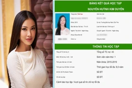 Sự thật vụ Á hậu Kim Duyên nợ 43 tín chỉ ở trường Đại học