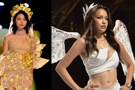 Ngọc Châu tỏa sáng, Đào Hà tinh tế khi bị dẫm trang phục trong Angel Night 2022