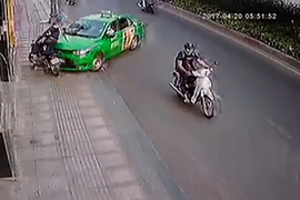 Tài xế taxi bắt cướp ở cửa ngõ Tân Sơn Nhất