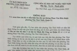 Cảnh báo về dự án 'ma' ở đường Phan Văn Hớn, quận 12