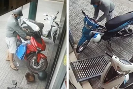Hai tên trộm giống y hệt nhau liên tục bẻ khóa lấy xe ở Gò Vấp