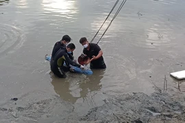 Đang giãn cách xã hội, 2 người bơi qua rạch để bắt cá, một người mất tích