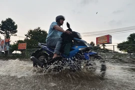 Mưa lớn chiều 18 tháng Giêng, nhiều tuyến đường tại TP.HCM lại ngập