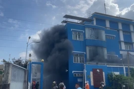 Cháy dữ dội tại trạm biến áp ở phường An Phú Đông, TP.HCM