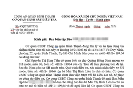 Công an Bình Thạnh tìm chủ xe liên quan vụ án chiếm đoạt tài sản