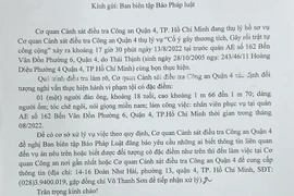 Công an quận 4 truy tìm người liên quan vụ đánh nhau ở Bến Vân Đồn