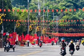 Quảng Ngãi rực rỡ cờ hoa, băng rôn trước ngày Đại hội Đảng bộ tỉnh